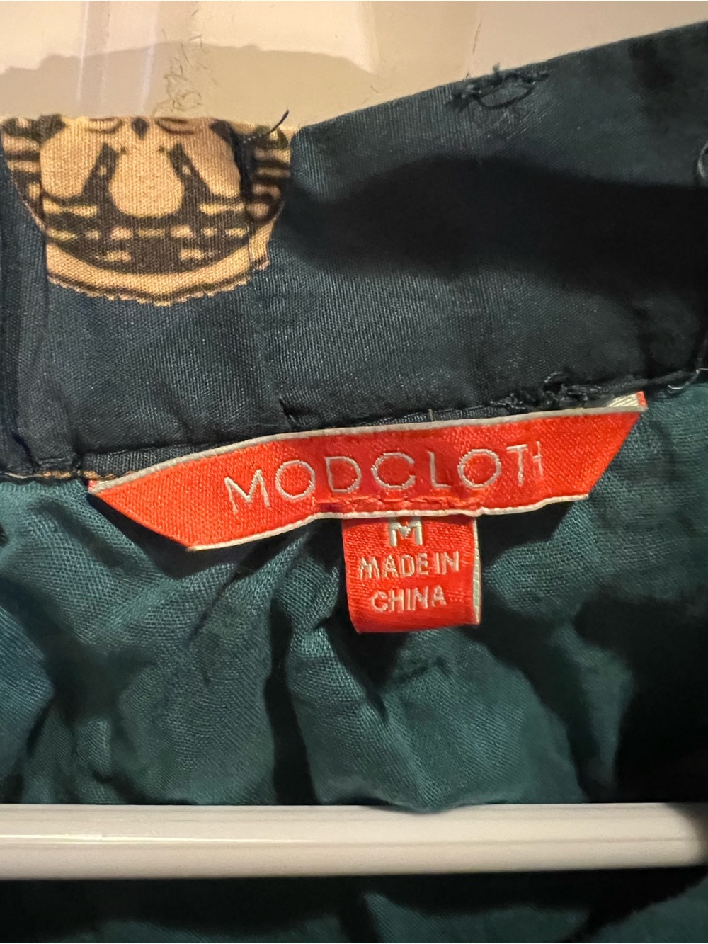 Modcloth Teal Portraits Skirt